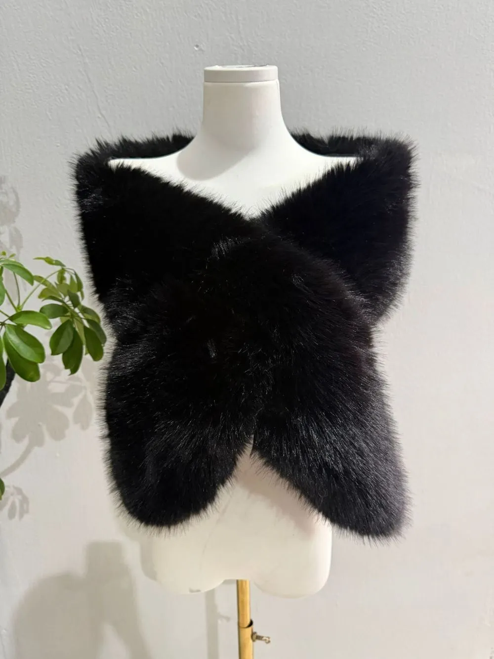 Micha Faux Mink Shawl - OWNCI Micha Faux Mink Shawl - OWNCI