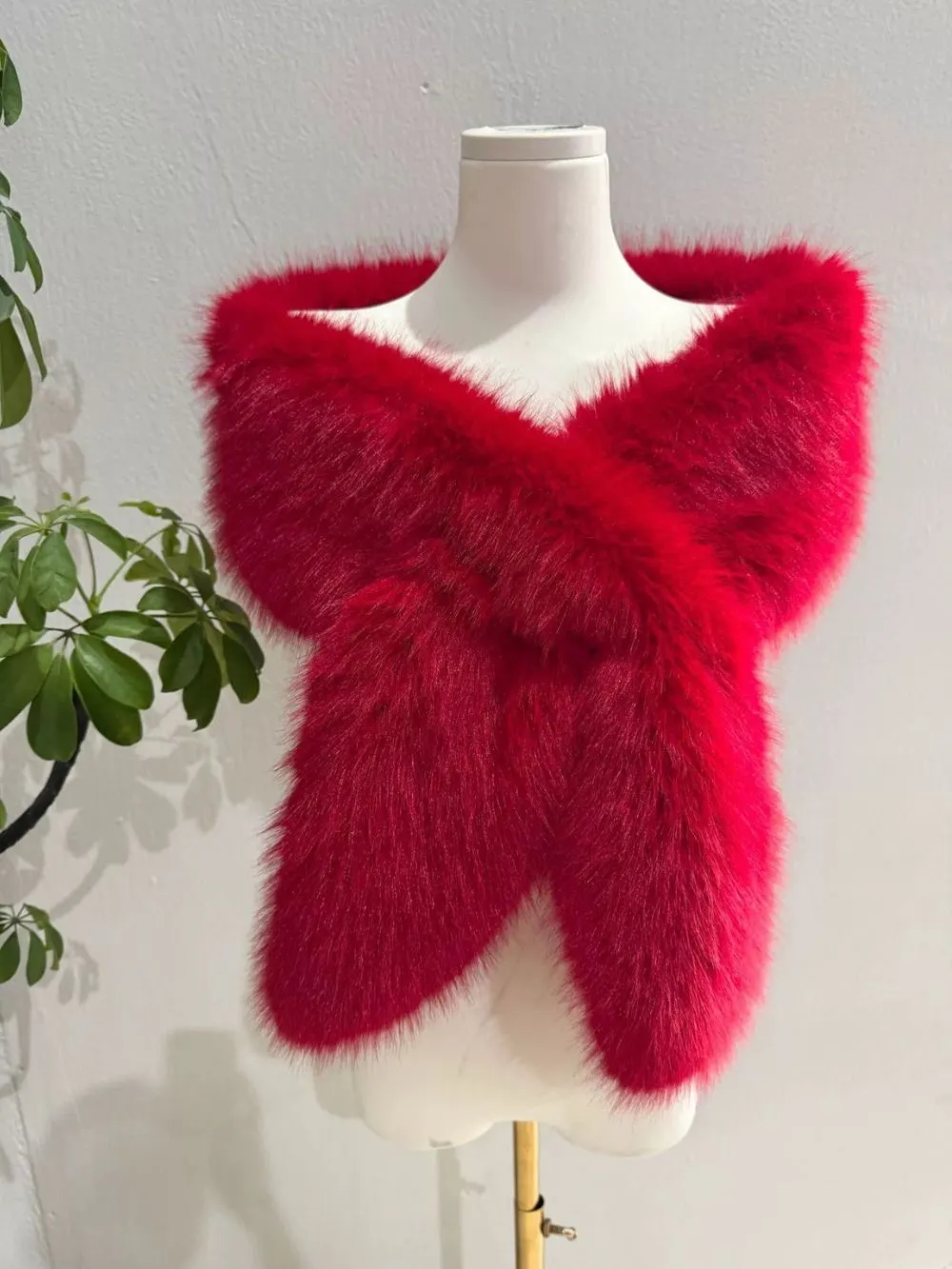 Micha Faux Mink Shawl - OWNCI Micha Faux Mink Shawl - OWNCI