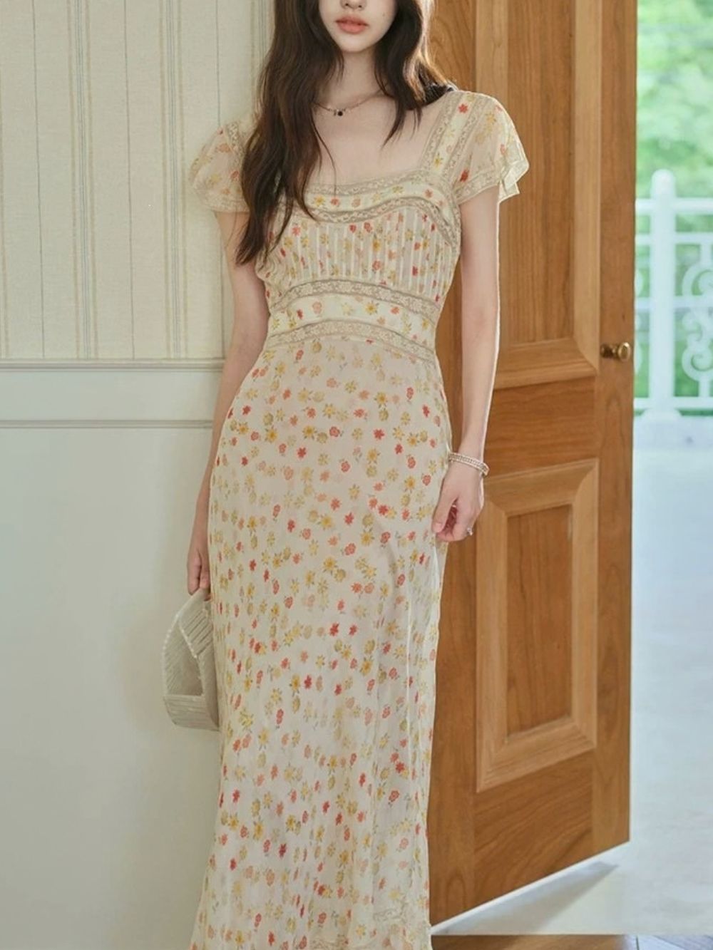 Micaela Floral Lace Maxi Dress - OWNCI Micaela Floral Lace Maxi Dress - OWNCI