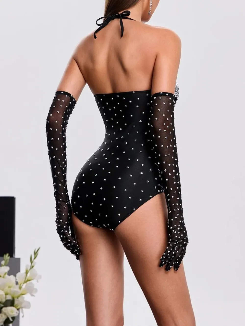 Nardex Rhinestone Sequin Bodysuit - OWNCI