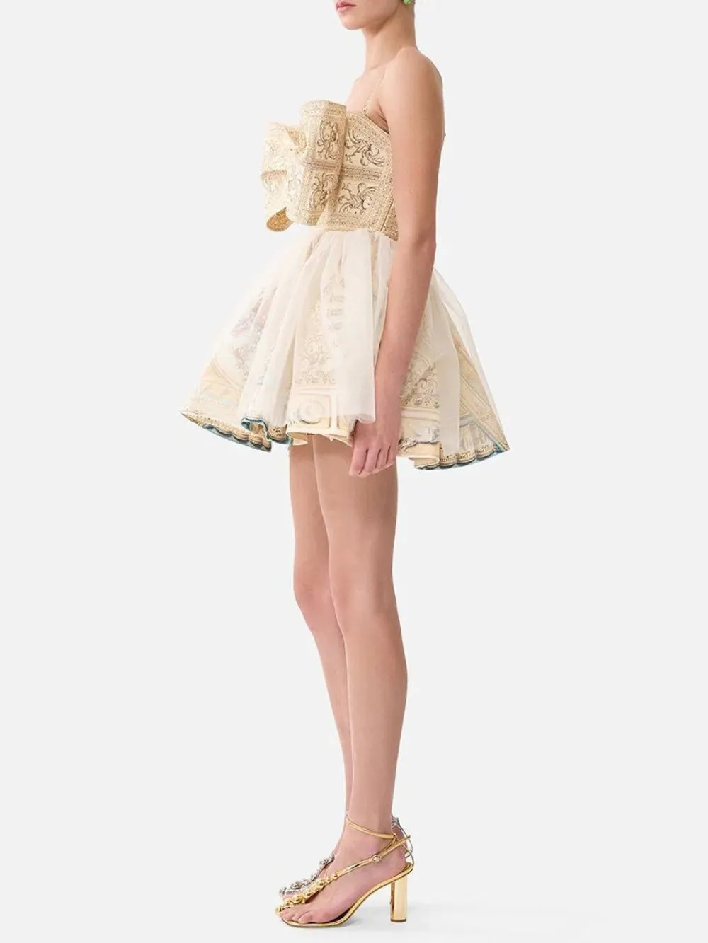 Michela Bow-Front Mini Dress - OWNCI