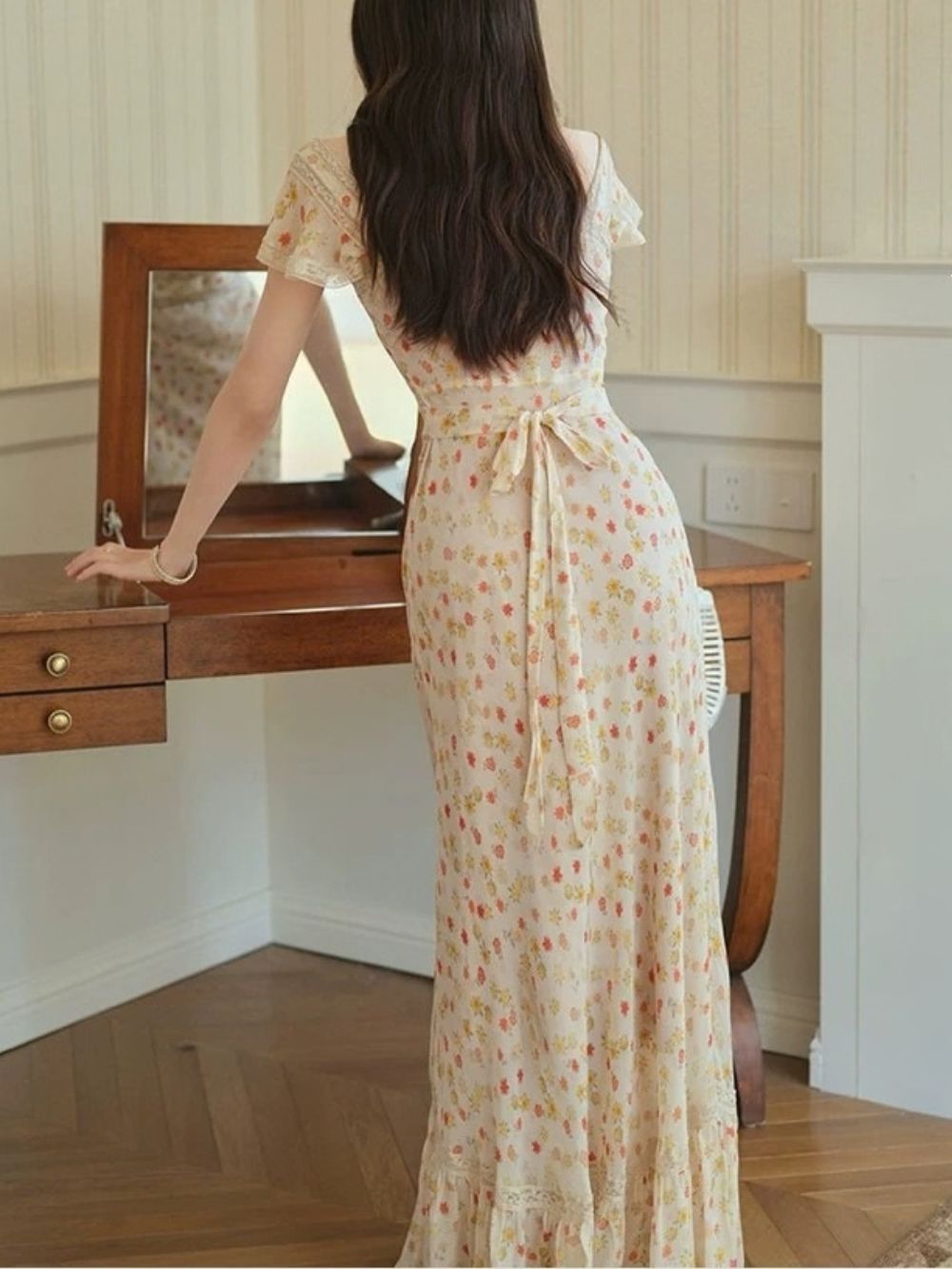 Micaela Floral Lace Maxi Dress - OWNCI Micaela Floral Lace Maxi Dress - OWNCI