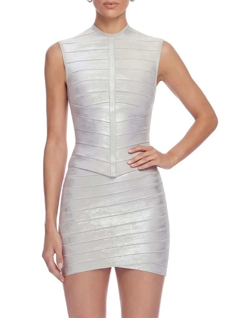 Seldari Sleeveless Bandage Skirt Set - OWNCI