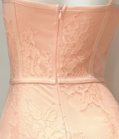 Light Pink Floral Lace Bodycon Dress - OWNCI Light Pink Floral Lace Bodycon Dress - OWNCI