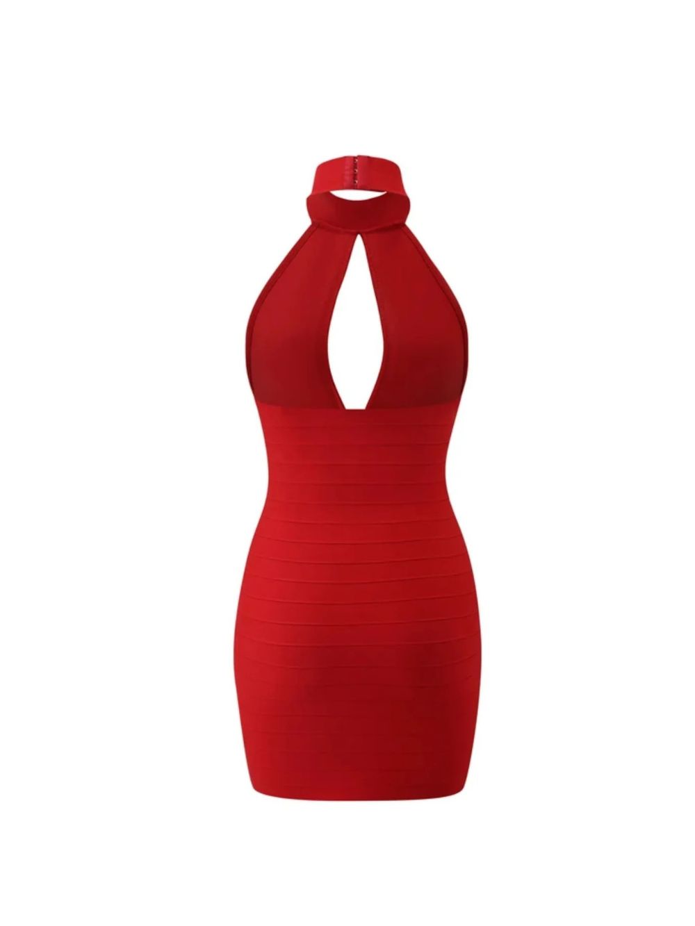 Farenzi Cutout Bandage Mini Dress In Red - OWNCI
