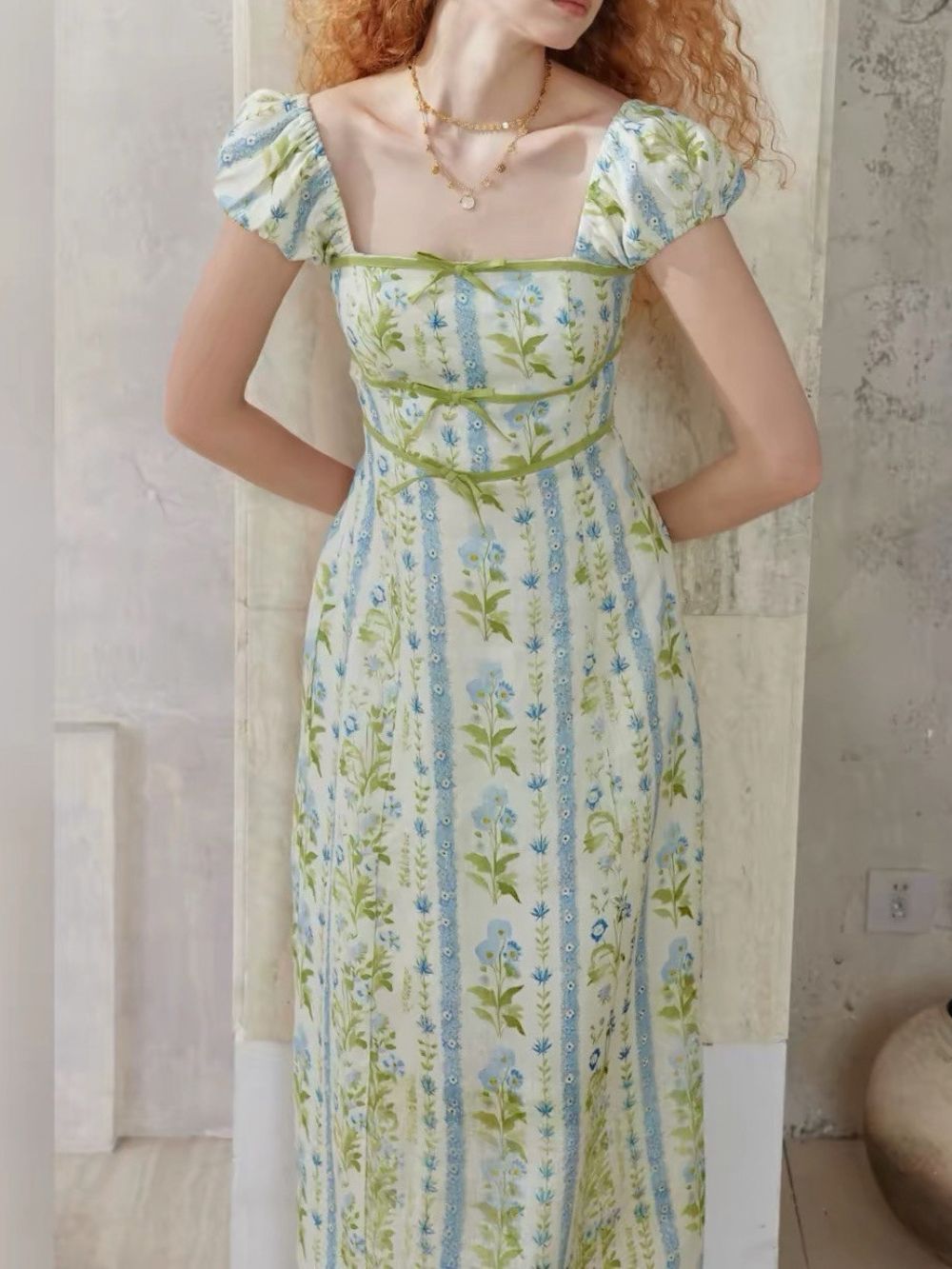 Merryn Green Floral Maxi Dress - OWNCI
