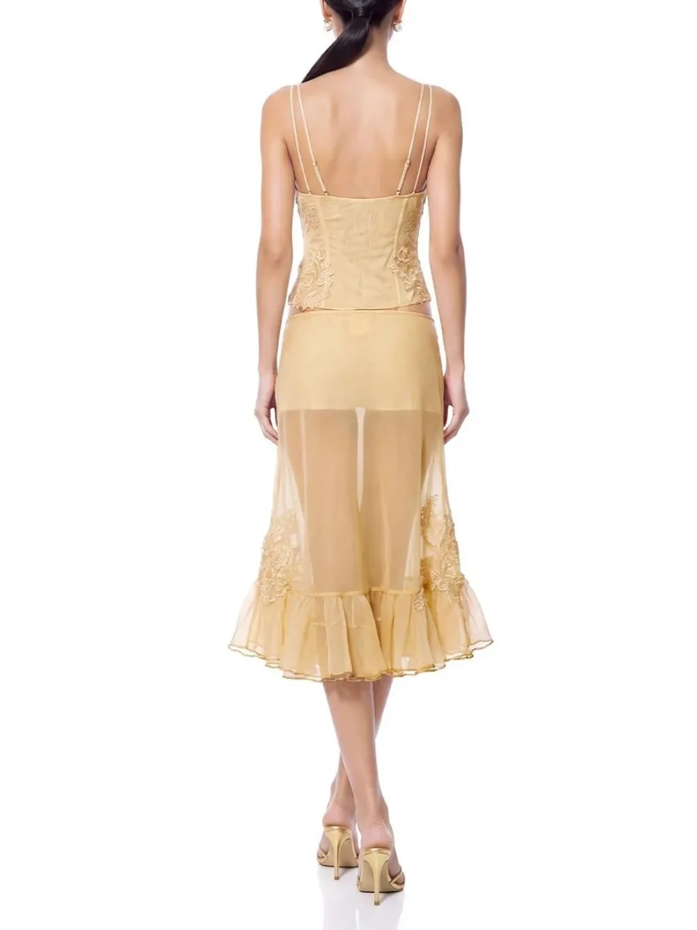 Graziella Spaghetti Ruffle Skirt Set - OWNCI