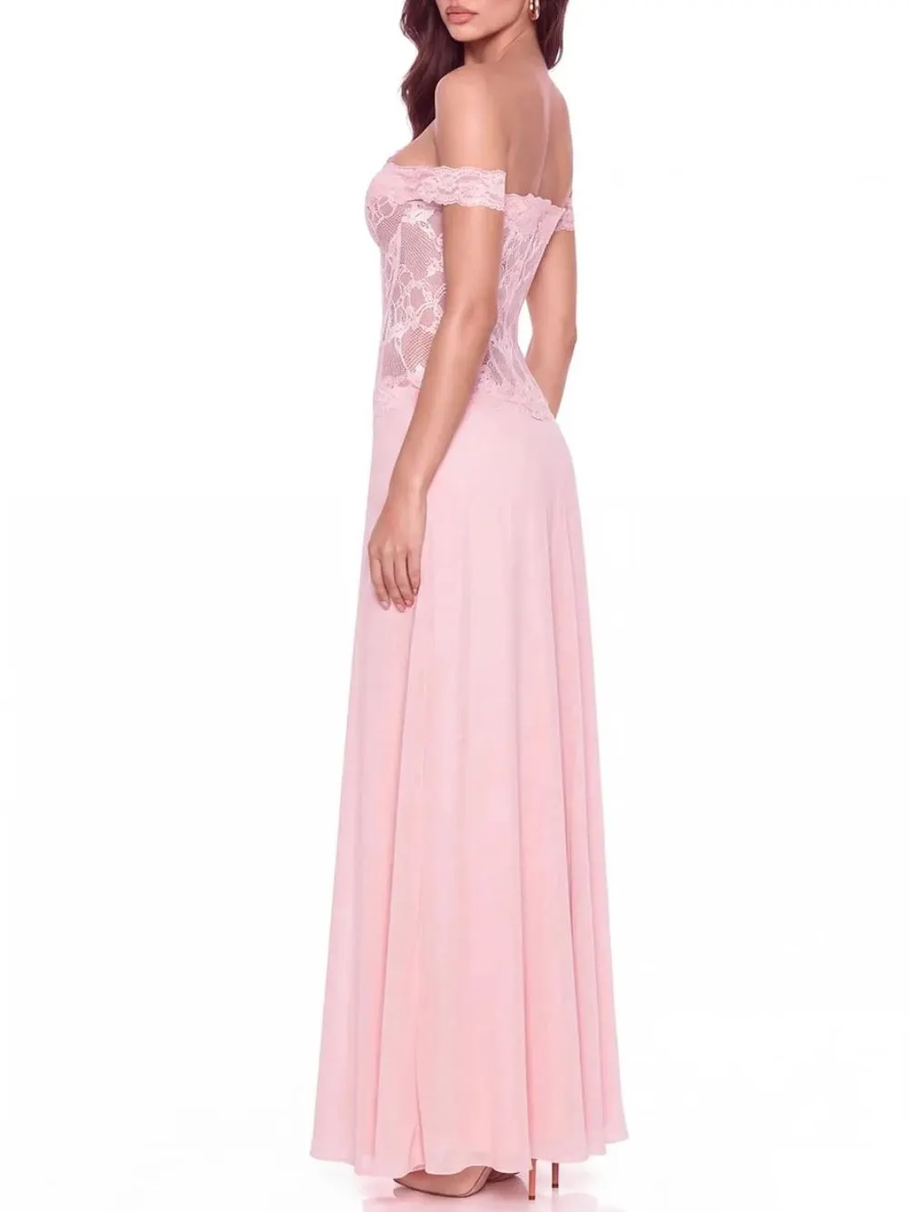 Evarik Off Shoulder Lace Maxi Dress - OWNCI Evarik Off Shoulder Lace Maxi Dress - OWNCI